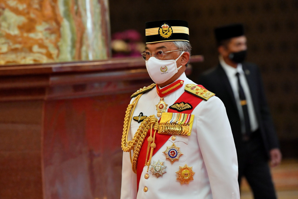 The King at Istana Negara, November 29, 2021. u00e2u20acu201d Bernama pic  