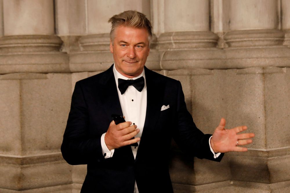 Actor Alec Baldwin gestures before walking on the red carpet during the commemoration of the Elton John AIDS Foundation 25th year fall gala at the Cathedral of St. John the Divine in New York City November 7, 2017.u00e2u20acu201d Reuters pic