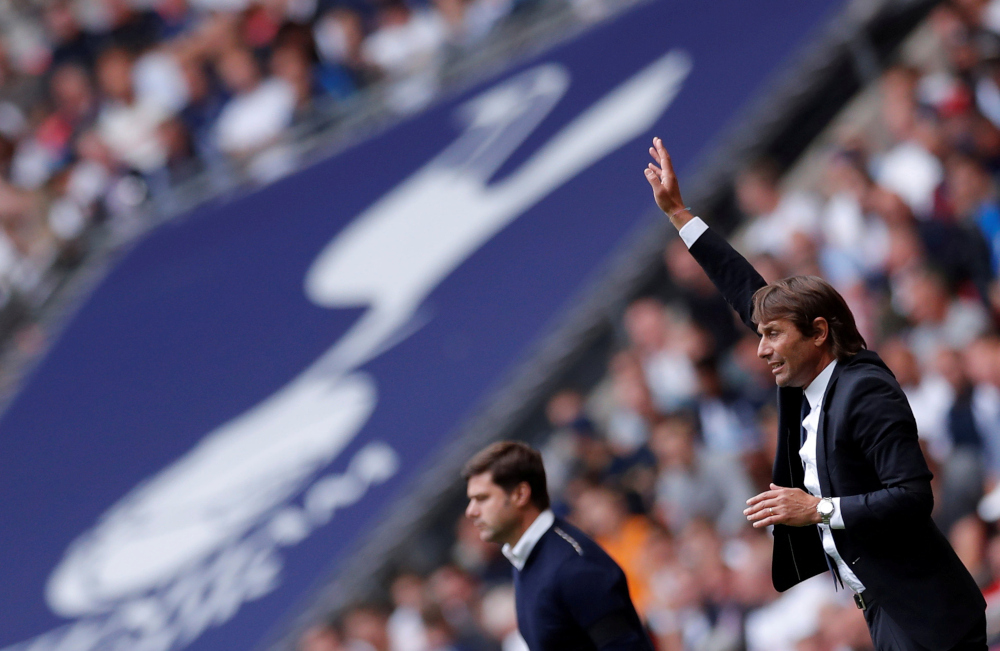 File picture of Chelsea manager Antonio Conte and Tottenham manager Mauricio Pochettino in London, August 20, 2017. u00e2u20acu201d Action Images via Reuters