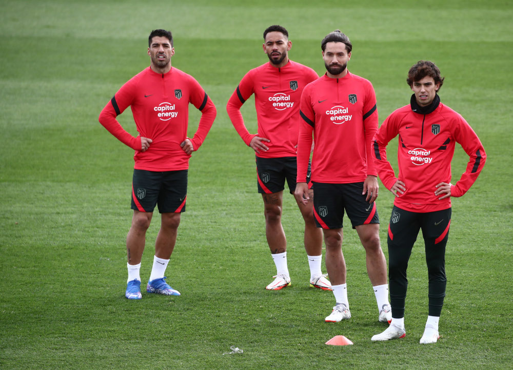 Atletico Madridu00e2u20acu2122s Luis Suarez with teammates during training at Atletico Madrid Training & Press Conference, Ciudad Deportiva Wanda Atletico de Madrid, Madrid, November 2, 2021. u00e2u20acu201d Reuters pic 