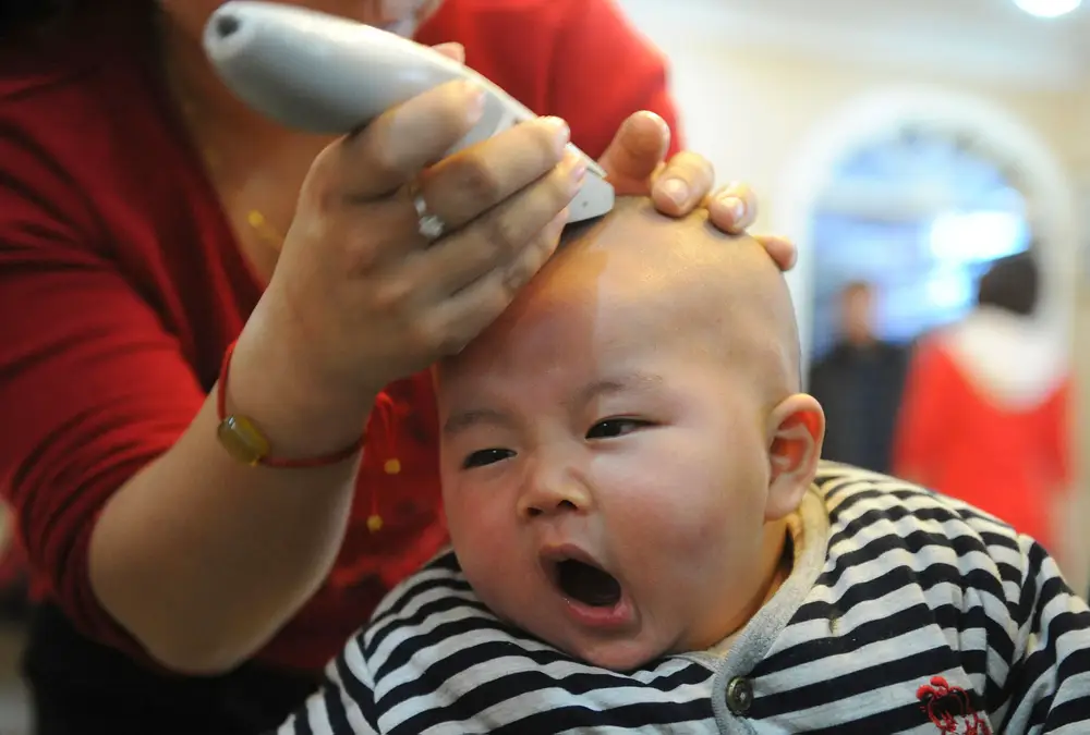 China's appearance anxiety parents are putting corrective helmets on their babies head for a perfect head shape. u00e2u20acu2022 Reuters pic