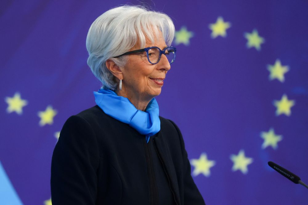 nPresident of the European Central Bank Christine Lagarde speaks as she takes part in a news conference on the outcome of the Governing Council meeting, in Frankfurt October 28, 2021. u00e2u20acu201d Reuters picn