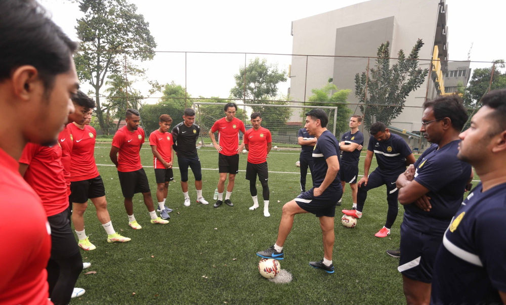 Phase One of the central training camp, which brings together players who have ended the Malaysia Cup 2021 campaign with their respective teams, was held at Wisma Football Association of Malaysia (FAM) in Kelana Jaya. u00e2u20acu201d Picture from Twitter/FAM_Malaysia