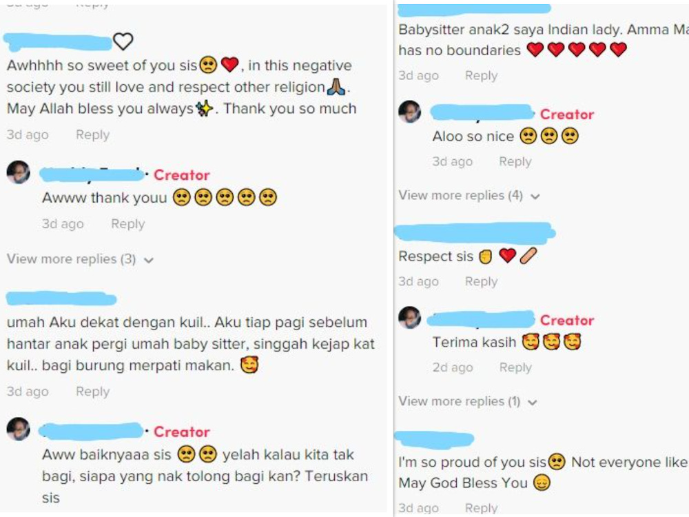 Some positive comments from Nadia’s TikTok post. — Screenshot via TikTok/Naddy Farel