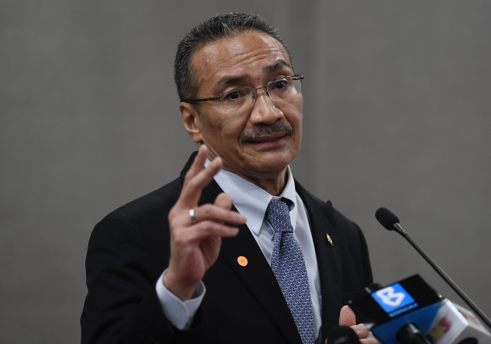Senior Defence Minister Datuk Seri Hishammuddin Hussein speaks during a press conference at Parliament building, November 16, 2021. u00e2u20acu201d Bernama pic 