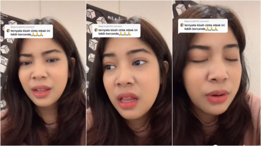 An Indonesian couple broke up due to a disagreement over pecel. u00e2u20acu201d Screencap via Tiktok/ayyanayiyi