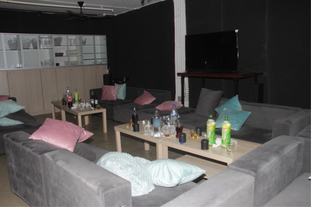 An unlicensed u00e2u20acu02dcKTV-conceptu00e2u20acu2122 outlet operating within a mixed-use industrial unit along Tagore Lane. u00e2u20acu201d Singapore Police Force pic via TODAY