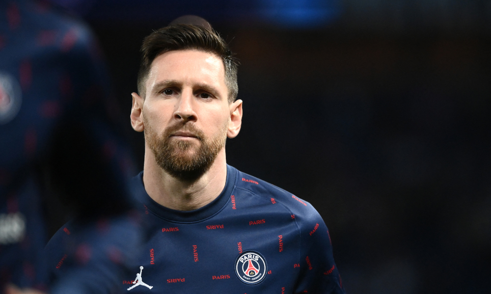 Paris Saint-Germain forward Lionel Messi warms up prior the Uefa Champions League first round group A football match against RB Leipzig, at The Parc des Princes stadium, in Paris, October 19, 2021. u00e2u20acu201d AFP pic 