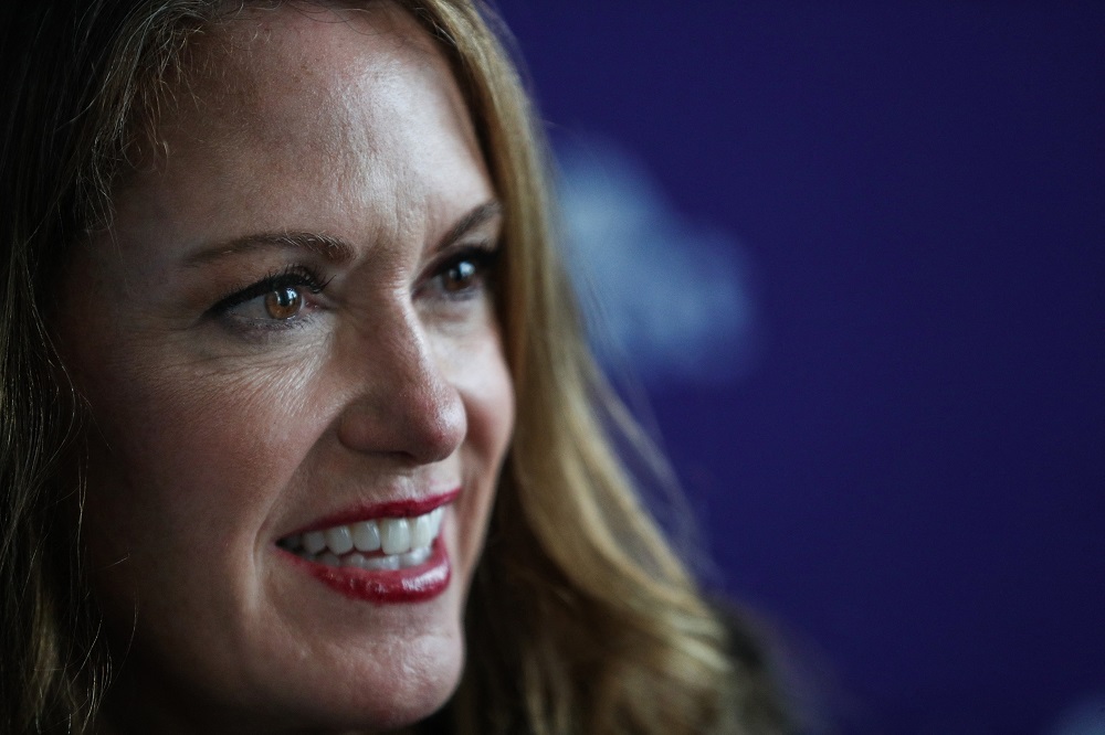 Magic Leap CEO Peggy Johnson smiles during an interview at the Web Summit in Lisbon. u00e2u20acu2022 AFP pic