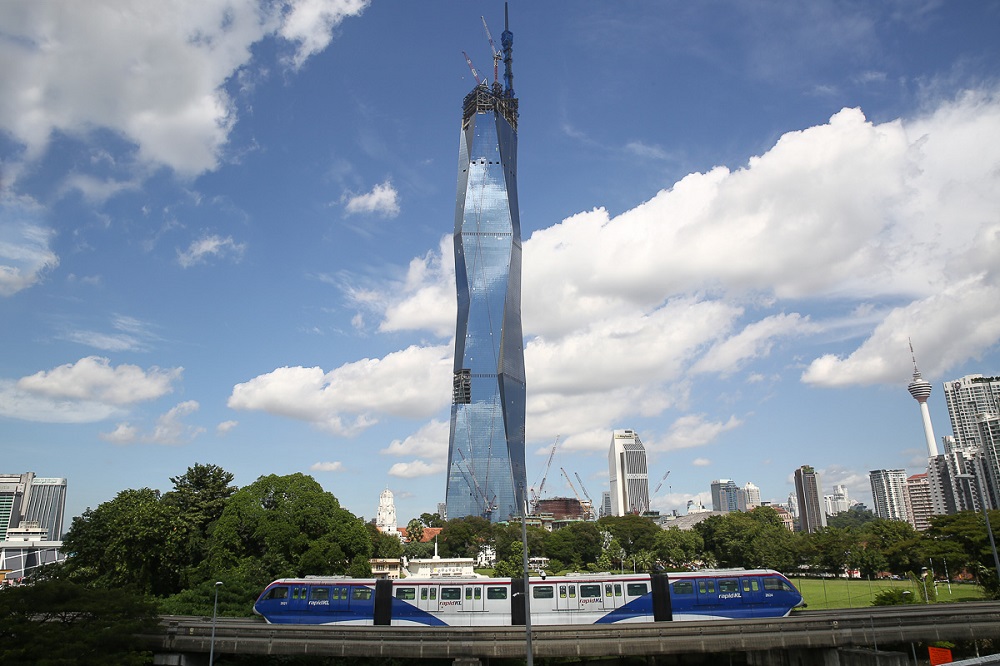 A general view of Merdeka 118 Tower in Kuala Lumpur November 30, 2021. u00e2u20acu2022 Picture by Yusof Mat Isa