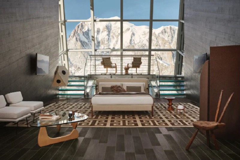 Two lucky guests have the opportunity to spend a night in the highest Airbnb in Europe on Mont Blanc. u00e2u20acu2022 Picture courtesy of Airbnb