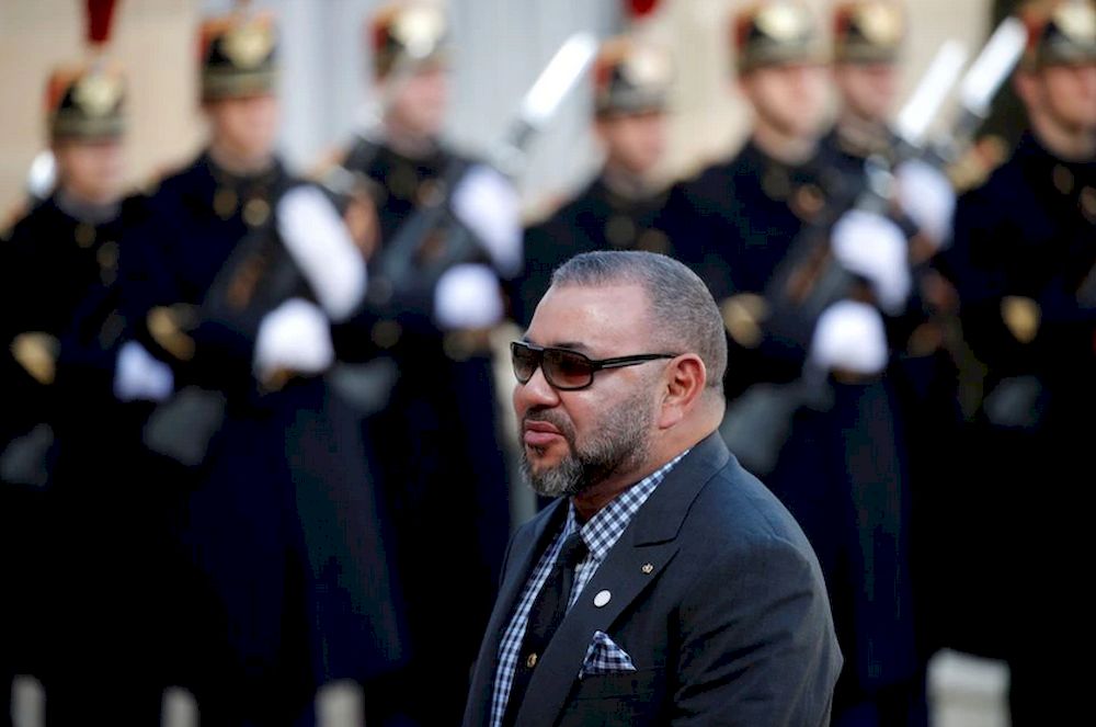 Moroccou00e2u20acu2122s King Mohammed VI arrives for a lunch at the Elysee Palace as part of the One Planet Summit in Paris, France, December 12, 2017. u00e2u20acu201d Reuters pic