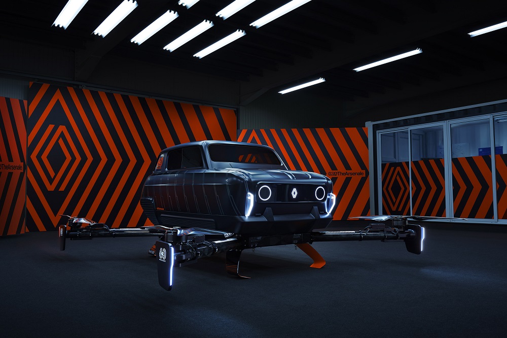 Renault presents the AIR4 show car, in collaboration with TheArsenale. u00e2u20acu2022 Picture courtesy of Renault