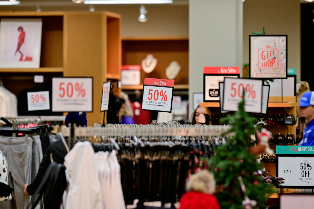 Placards showcasing discounted items are seen in a store as Black Friday sales begin at The Outlet Shoppes of the Bluegrass in Simpsonville, Kentucky November 26, 2021. u00e2u20acu201d Reuters pic