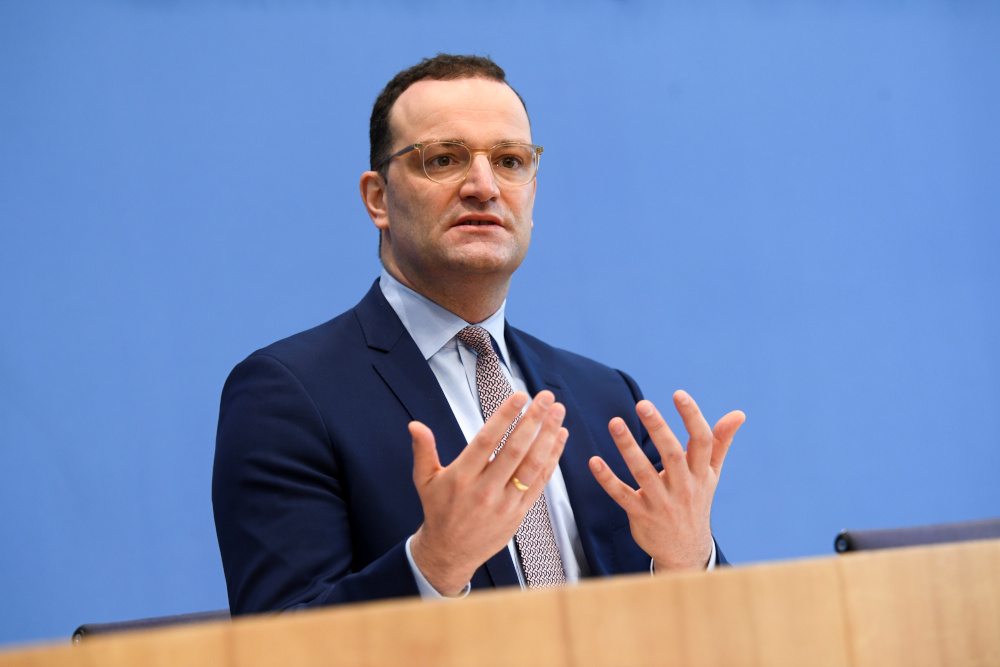 Germanyu00e2u20acu2122s acting Health Minister Jens Spahn holds a news conference on the current coronavirus disease (Covid-19) situation, in Berlin December 3, 2021. u00e2u20acu201d Reuters pic