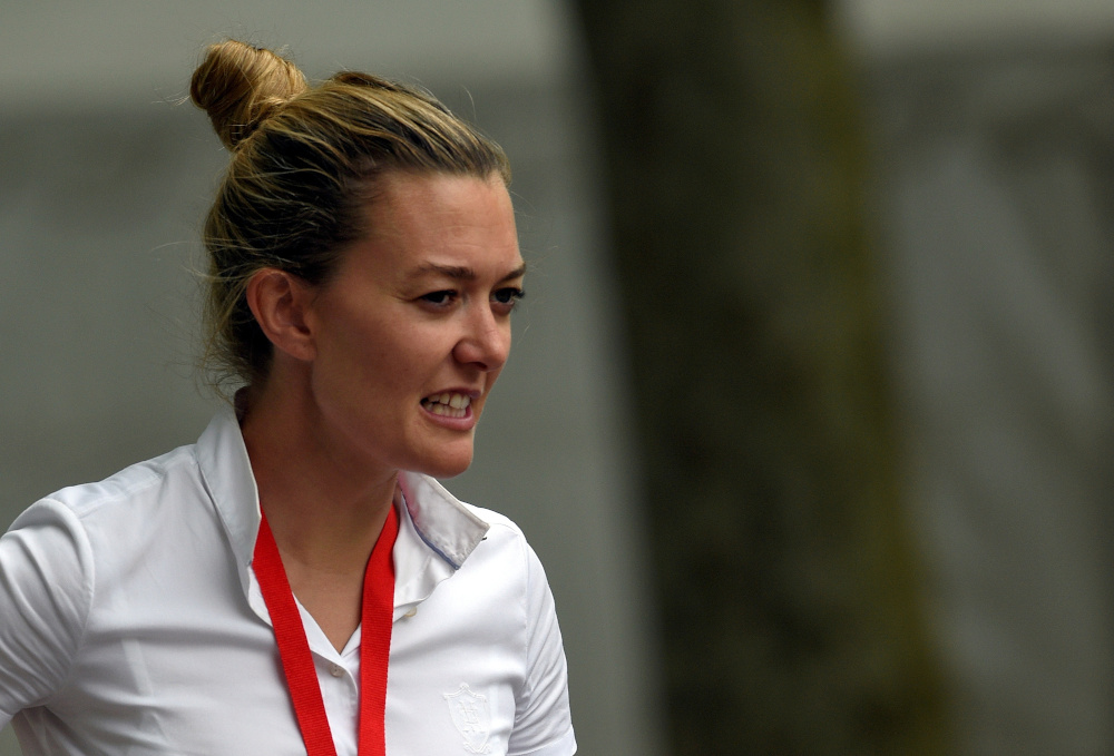 Marta Ortega, daughter of Inditex founder Amancio Ortega, reacts during the International Horse Show 2016 in Gijon, Spain, August 25, 2016. u00e2u20acu201d Reuters pic