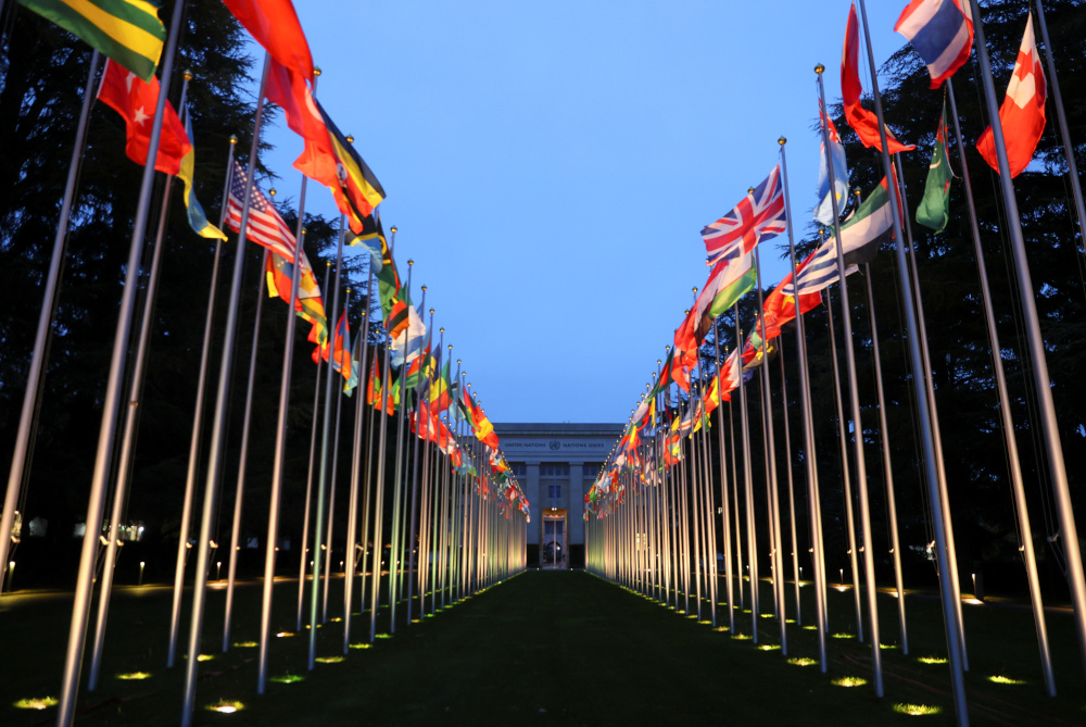 Flags flutter ahead of the launch of a joint investigation into alleged violations of international human rights, humanitarian and refugee law committed by all parties to the conflict in the Tigray region at the UN in Geneva November 3, 2021. u00e2u20acu201d Reuters 