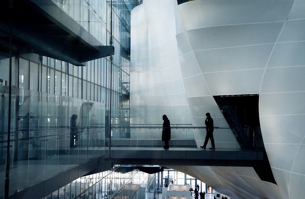 Visitors attend the press preview of the first edition of u00e2u20acu02dcRoma Arte in Nuvola.u00e2u20acu2122 u00e2u20acu2022 AFP pic