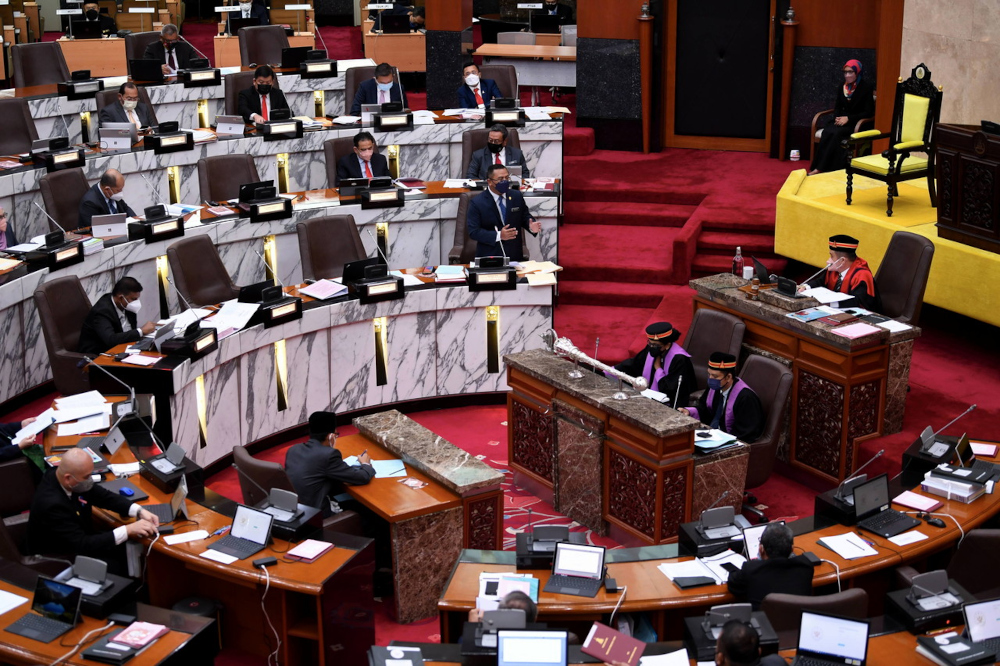 Mentri Besar Datuk Seri Amirudin Shari at the Selangor State Assembly, November 29, 2021. u00e2u20acu201d Bernama pic 