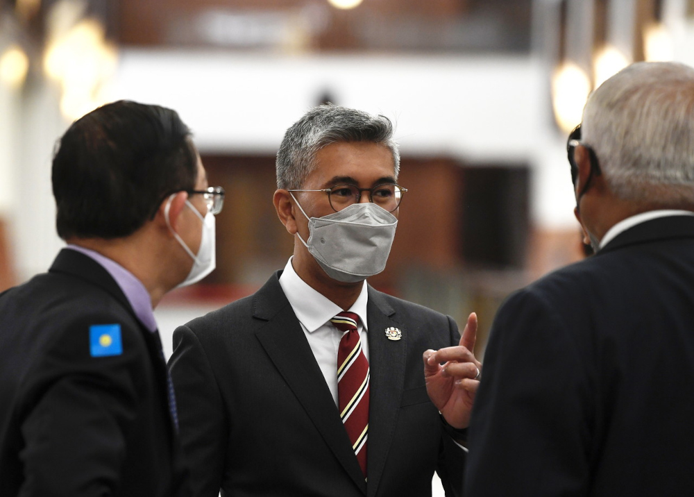 Finance Minister Datuk Seri Tengku Zafrul Abdul Aziz at Parliament building, November 24, 2021. u00e2u20acu201d Bernama pic