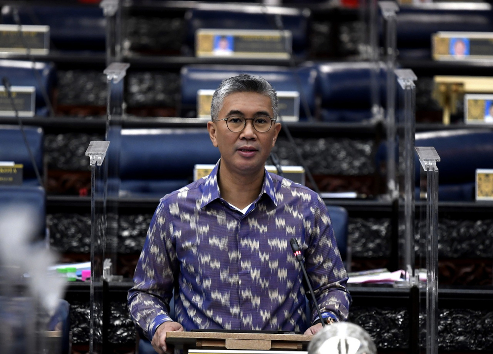 Finance Minister Datuk Tengku Zafrul Abdul Aziz at the Dewan Rakyat during the winding-up speech for Budget 2022, November 18, 2021. u00e2u20acu201d Bernama pic 