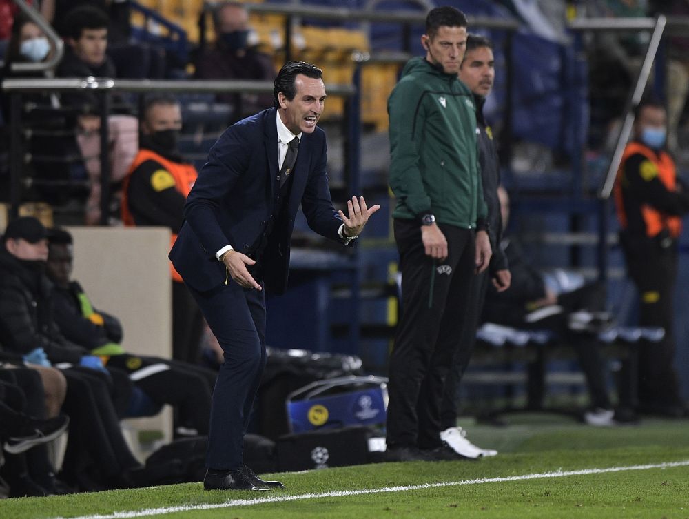 Villarreal coach Unai Emery during the game against Young Boys at Estadio de la Ceramica, Villarreal November 2, 2021. u00e2u20acu201d Reuters pic