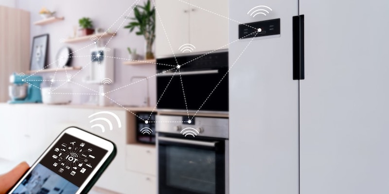 Smart home appliances (like kitchen appliances), can be easily controlled from a smartphone. u00e2u20acu201dhakule / Getty Images pic via ETX Studio