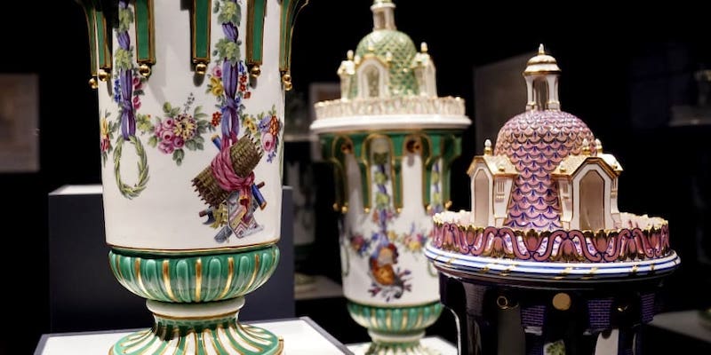 Items on display during a press preview for u00e2u20acu02dcInspiring Walt Disney: The Animation of French Decorative Artsu00e2u20acu2122 at the Met in New York. u00e2u20acu201d AFP pic