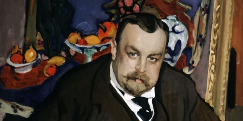 Valentin Su00c3u00a9rov, Portrait of Modern art collector Ivan Abramovitch Morozov, Moscow 1910. u00e2u20acu201d Picture courtesy of Galerie Tru00c3u00a9tiakov, Moscow via AFP