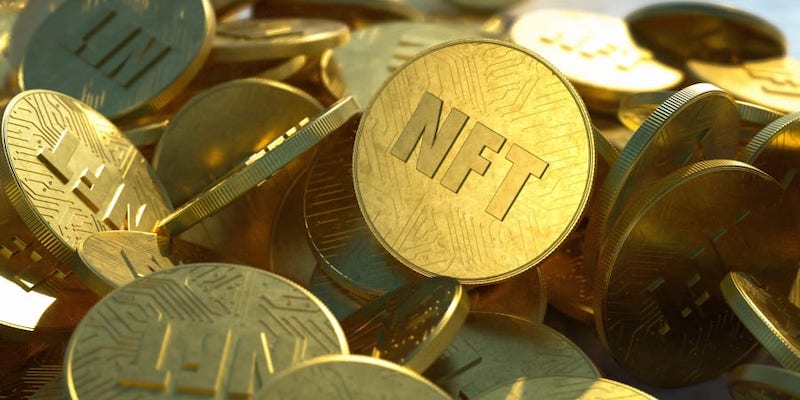 NFTs are digital items that can be bought and sold using this blockchain technology. But they are not fungible, making them a different type of asset. u00e2u20acu201d Picture courtesy of Pop Villains / Shutterstock via ETX Studio