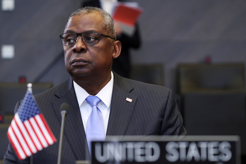 US Defence Secretary Lloyd Austin attends a Nato Defence Ministers meeting at the Alliance headquarters in Brussels October 21, 2021. u00e2u20acu201d Reuters pic