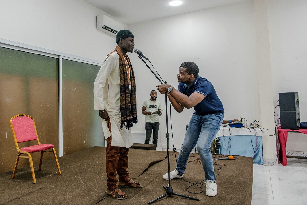 Open slam scenes are organised every last two Fridays of each month at La Maison de la Culture Douta Seck, in the Medina district. u00e2u20acu201d AFP pic