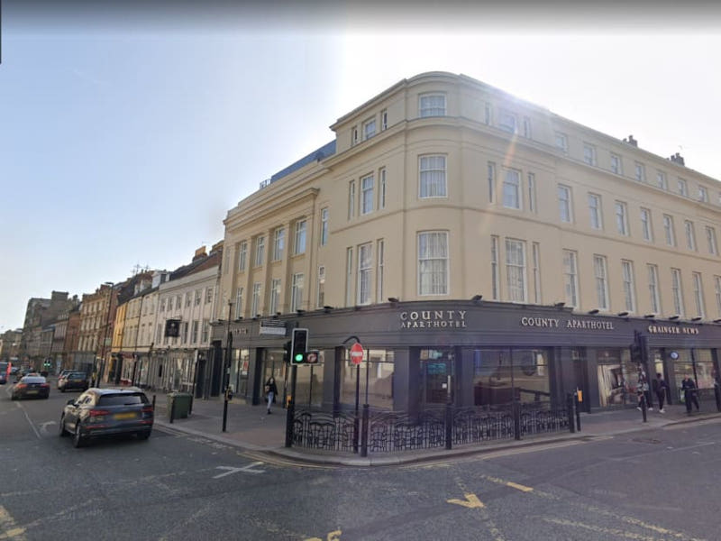 Pek Ying Ling, 51, was not breathing when emergency crew found her at Newcastle County Aparthotel (pictured). u00e2u20acu201d Google Street View