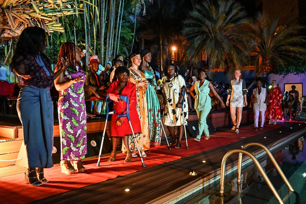 Women participate in a fashion show of the Mougnan foundation as part of the International Day of Persons with Disabilities, in Abidjan. u00e2u20acu201d AFP pic