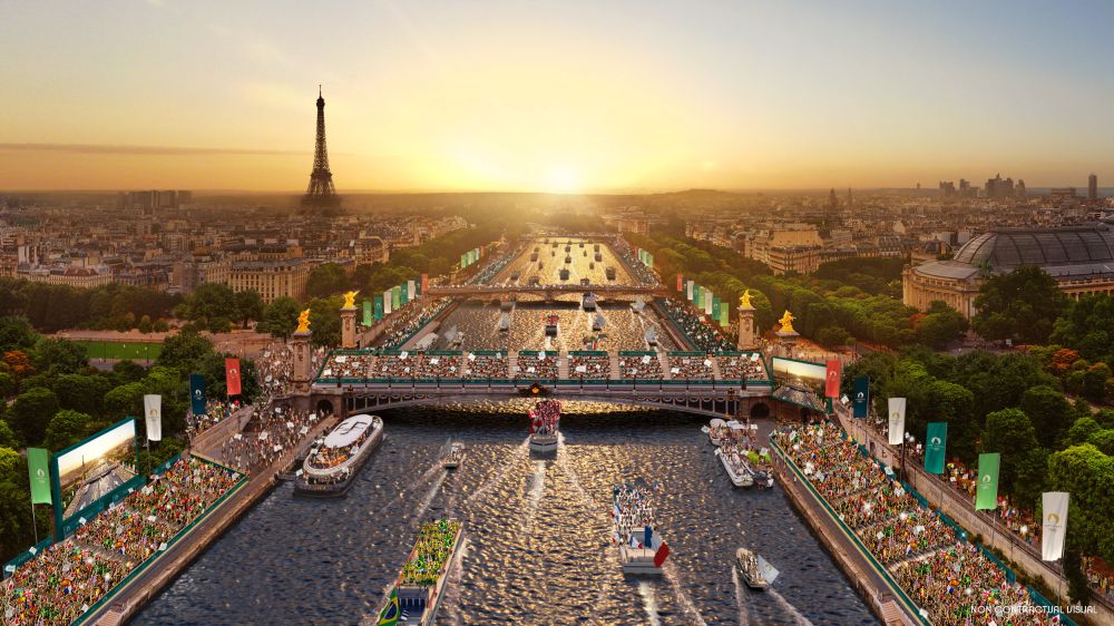 A visualisation of the 2024 Paris Olympic Games opening ceremony is pictured in this undated handout obtained December 13, 2021. u00e2u20acu201d Reuters pic