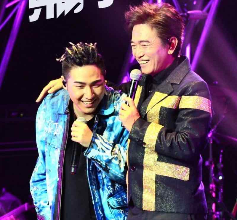 Wu (right) has asked authorities to throw the book at his son Rick (left) after he was caught smoking ganja outside a nightclub on Saturday night. u00e2u20acu201d Picture via Instagram/ piepiepandaboy