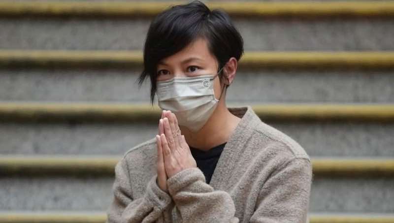 Hong Kong Cantopop singer Denise Ho offering her thanks to her fans moments after she was released from a police station. u00e2u20acu201d Picture via Facebook/ u00e9u00bbu0192u00e8u20acu20acu00e6u02dcu017d Anthony Wong