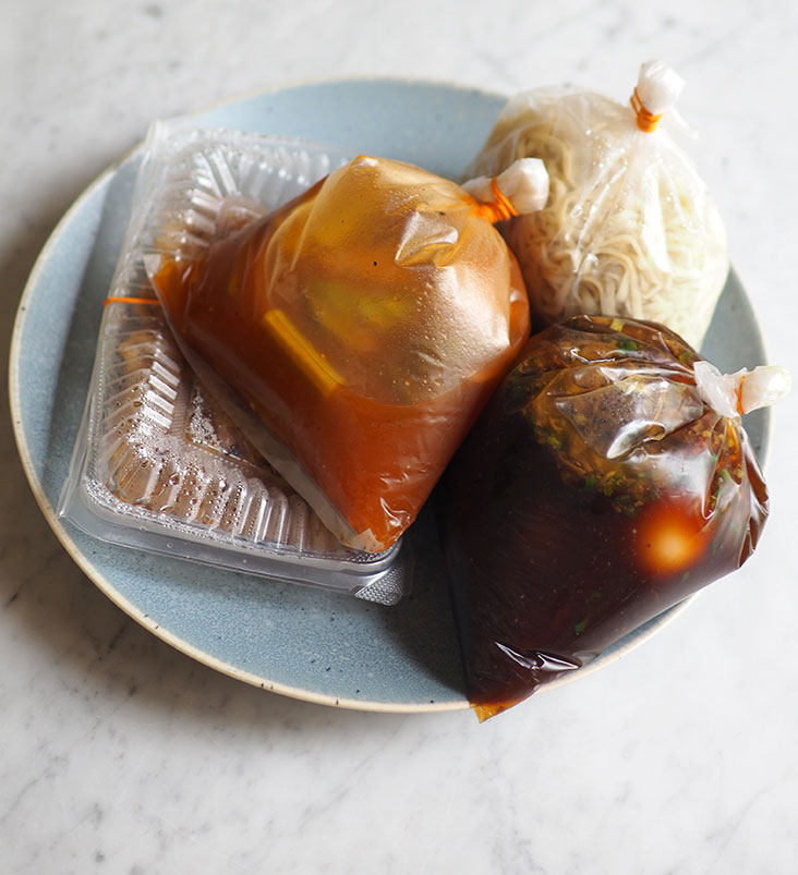 Portions for the braised pork leg is huge as you get a lot of broth, meat and a whole hard boiled egg