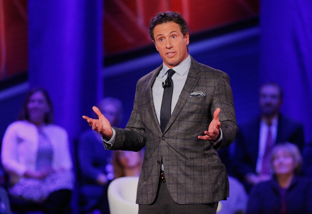 In this file photo taken on January 24, 2016 moderator Chris Cuomo speaks at a town hall forum hosted by CNN at Drake University in Des Moines, Iowa. u00e2u20acu201d GETTY IMAGES NORTH AMERICA / AFP pic