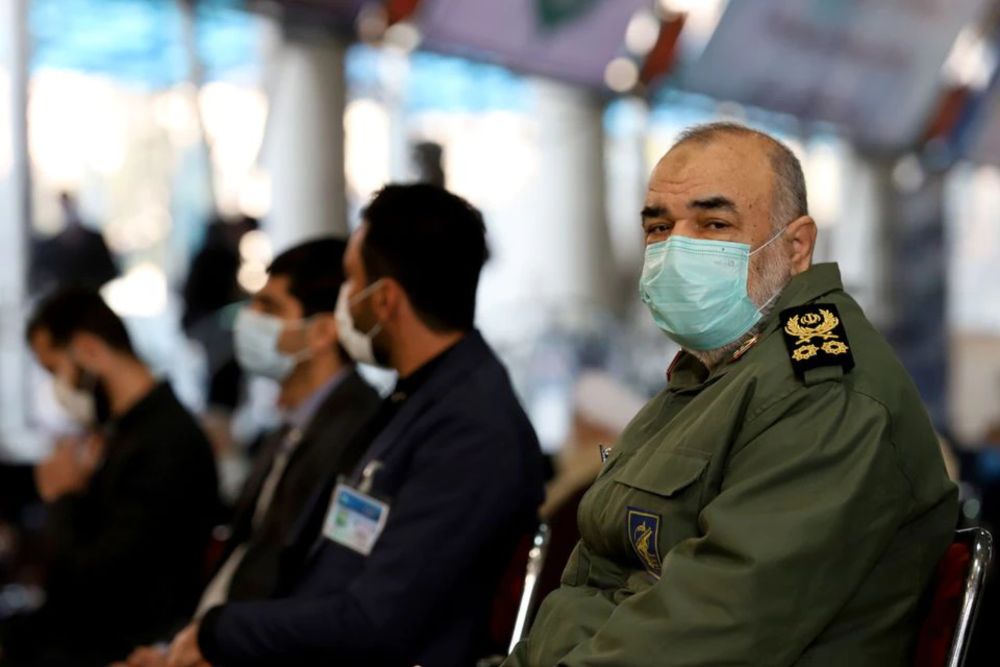 Major General Hossein Salami is seen during a ceremony to mark the one year anniversary of the killing of senior Iranian military commander General Qassem Soleimani in a US attack, in Tehran, Iran January 1, 2021.  u00e2u20acu201dWest Asia News Agency via Reuters
