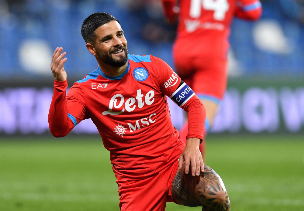 Napoliu00e2u20acu2122s Lorenzo Insigne reacts during a match against US Sassuolo at Mapei Stadium, Citta del Tricolore, Reggio Emilia, Italy, December 1, 2021. u00e2u20acu201d Reuters pic 