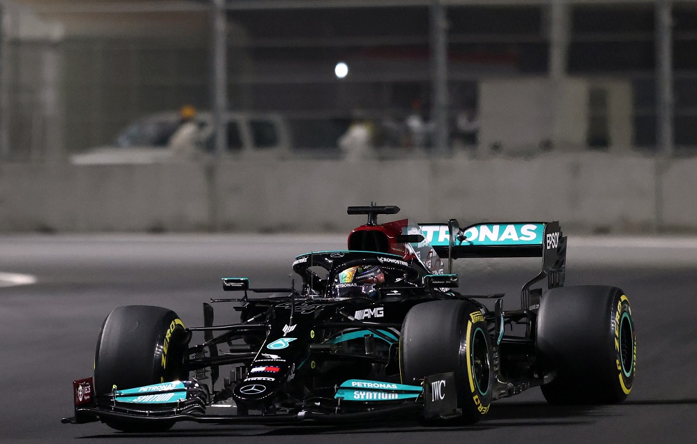 Mercedes' Lewis Hamilton during a practice session at the Jeddah Corniche Circuit in Jeddah, Saudi Arabia December 3, 2021. u00e2u20acu2022 Reuters  pic