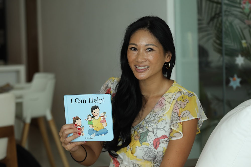 Mrs Southgate with a copy of the book she and her husband self-published. — TODAY pic