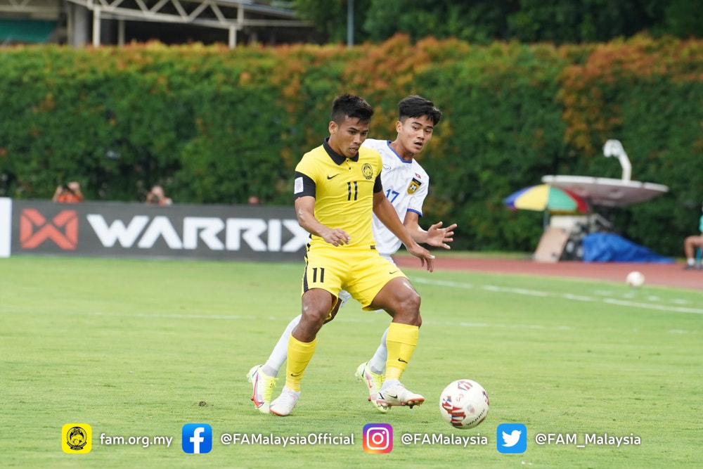 Muhammad Safawi Rasid struck a brilliant hattrick to inspire Malaysia to a 4-0 hammering of Laos for their second straight win in Group B of the 2020 AFF Cup at the Bishan Stadium in Singapore, December 9, 2021. u00e2u20acu201d Picture from Facebook/FAM