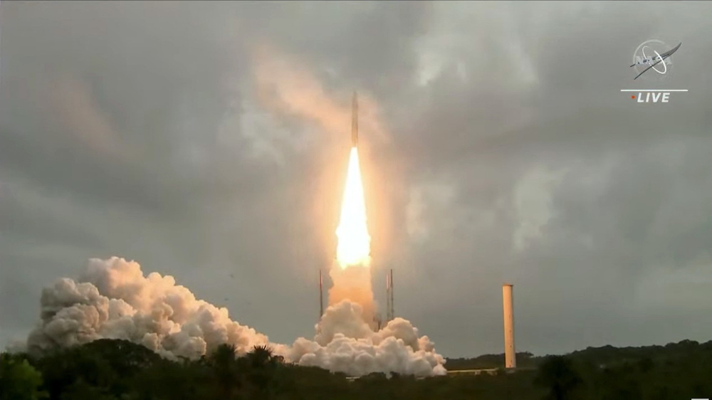 Arianespace's Ariane 5 rocket, with NASAu00e2u20acu2122s James Webb Space Telescope onboard, launches from Europe?s Spaceport, the Guiana Space Centre in Kourou, French Guiana December 25, 2021 in a still image from video. u00e2u20acu201d Reuters pic