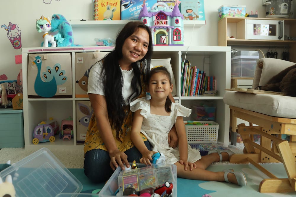 Olivia says the book teaches her to ‘be kind to my aunty’. — TODAY pic