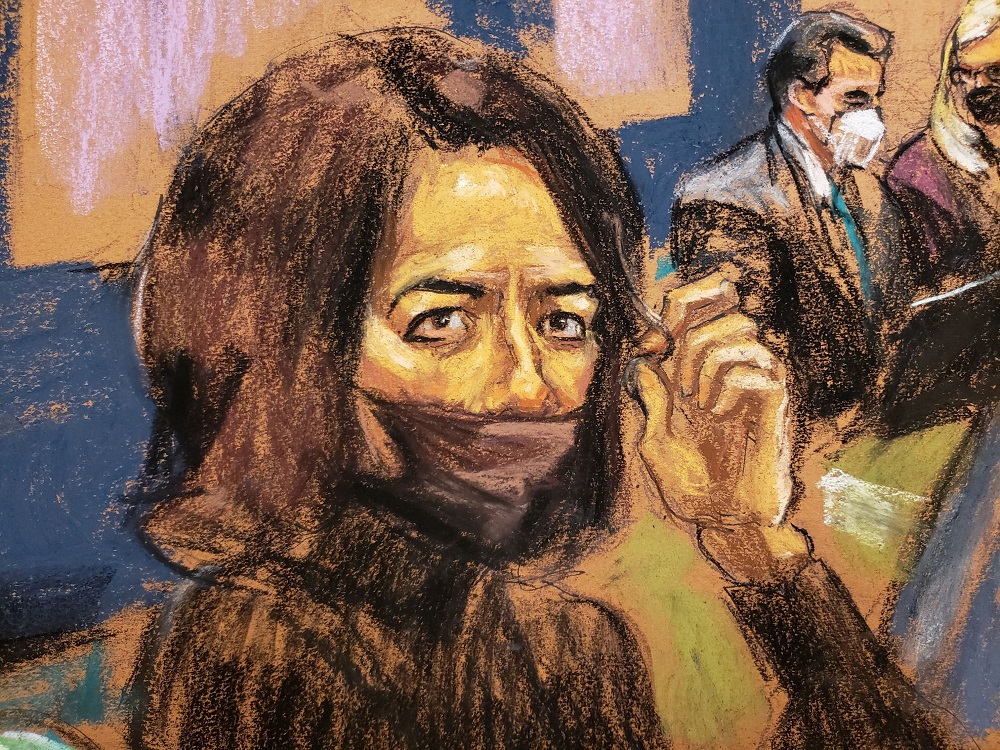 Jeffrey Epsteinu00e2u20acu2122s associate Ghislaine Maxwell sits in the courtroom to hear a note from the jury in a courtroom sketch in New York December 21, 2021. u00e2u20acu2022 Reuters pic