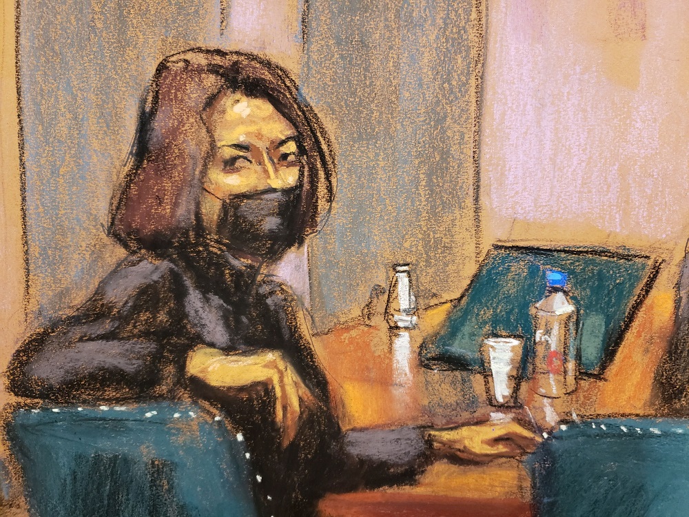 Ghislaine Maxwell sits as the jury continues to deliberate in her trial in a courtroom sketch in New York December 28, 2021. u00e2u20acu2022 Reuters pic