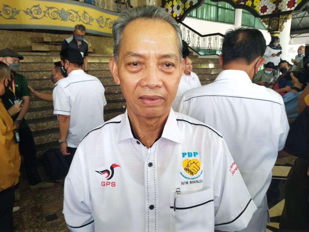 Penguang, who is defending his Marudi seat in the state election, claimed that Ali's nomination will cause a division in the Dayak votes for Krian. u00e2u20acu201d Picture by Sulok Tawienn