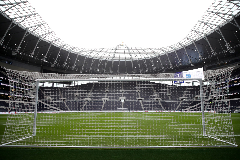 General view inside the Tottenham Hotspur Stadium before the match against Norwich City, December 5, 2021. u00e2u20acu201d Action Images via Reuters